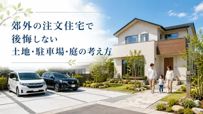 郊外の注文住宅で後悔しない土地・駐車場・庭の考え方