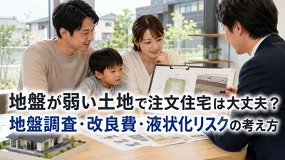 地盤が弱い土地で注文住宅は大丈夫？地盤調査・改良費・液状化リスクの考え方
