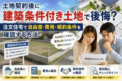 土地契約後に建築条件付き土地で後悔？注文住宅で自由度・費用・解約条件を確認する方法
