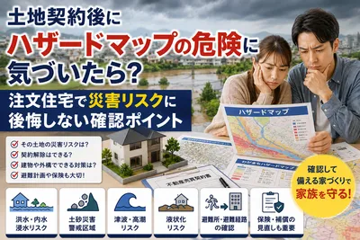 土地契約後にハザードマップの危険に気づいたら？注文住宅で災害リスクに後悔しない確認ポイント