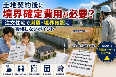 土地契約後に境界確定費用が必要？注文住宅で測量・境界確認に後悔しないポイント
