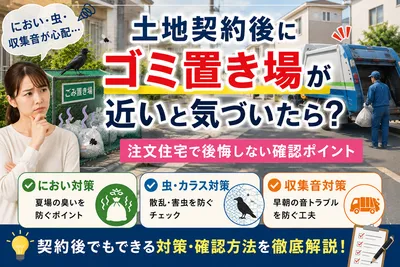 土地契約後にゴミ置き場が近いと気づいたら？注文住宅でにおい・虫・収集音に後悔しない確認ポイント