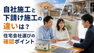 自社施工と下請け施工の違いは？住宅会社選びの確認ポイント