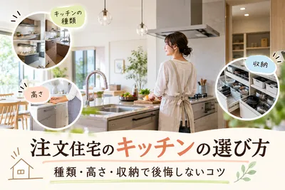 注文住宅のキッチンの選び方｜種類・高さ・収納で後悔しないコツ
