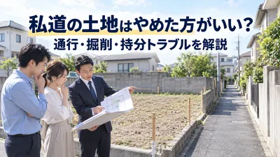 私道の土地はやめた方がいい？通行・掘削・持分トラブルを解説