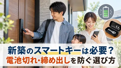 新築のスマートキーは必要？電池切れ・締め出しを防ぐ選び方